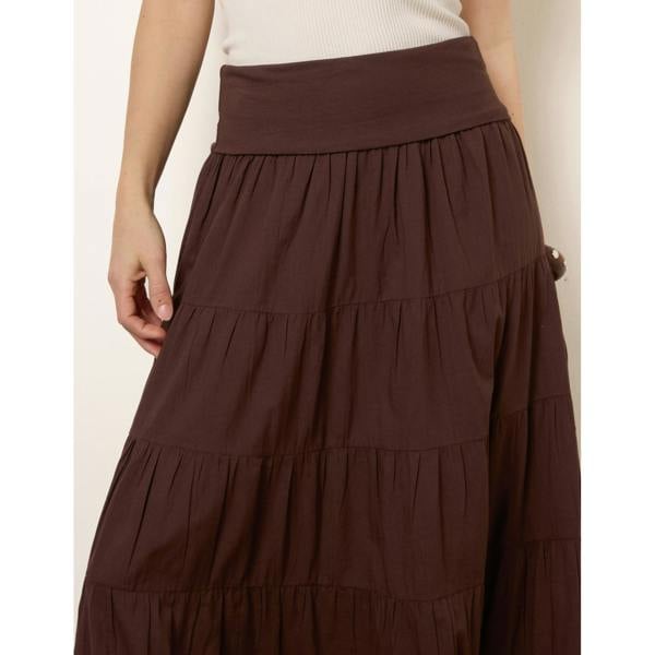 Blue Vanilla Jersey Band Tiered Skirt