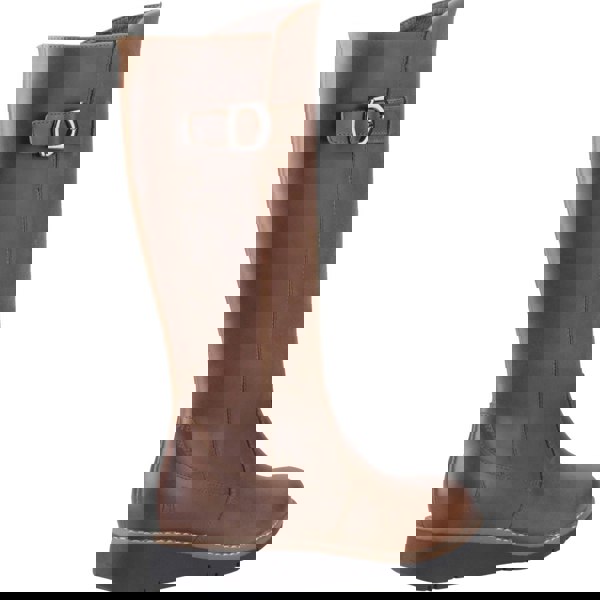 Hush Puppies Luna Leather Women's Brown Boots