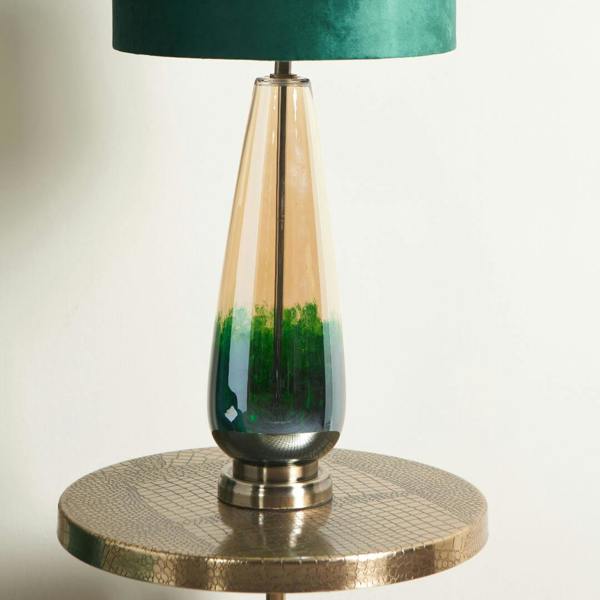 Pagazzi Lighting Elena Green Glass Table Lamp