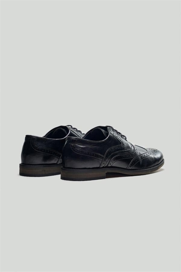 House of Cavani Boys Russel Black Shoes