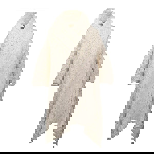 Aran Cable Shawl Neck Cape Aran Cable Shawl Neck Cape | Traditional Design | Cozy Knit