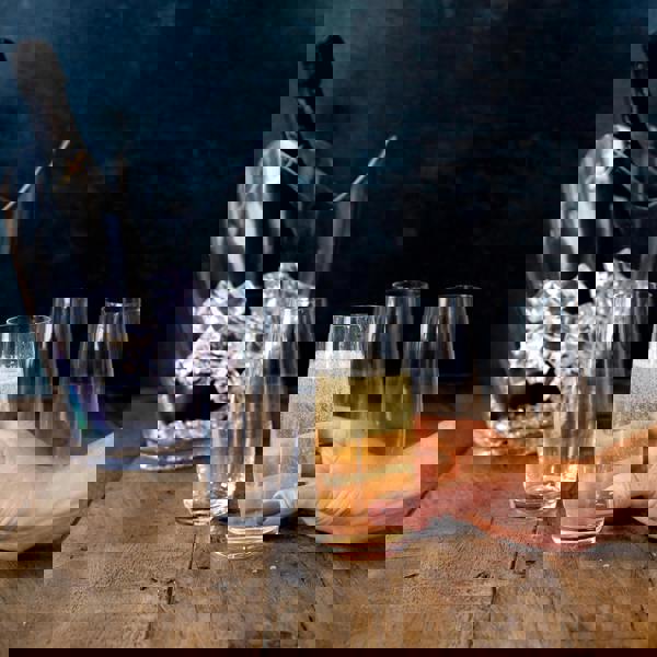 Mikasa Julie Set of 4 9Oz Stemless Flute Glasses