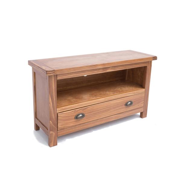 Cabinet Bits Padua Lacquered 1 Drawer TV Cabinet Brass Cup Handle