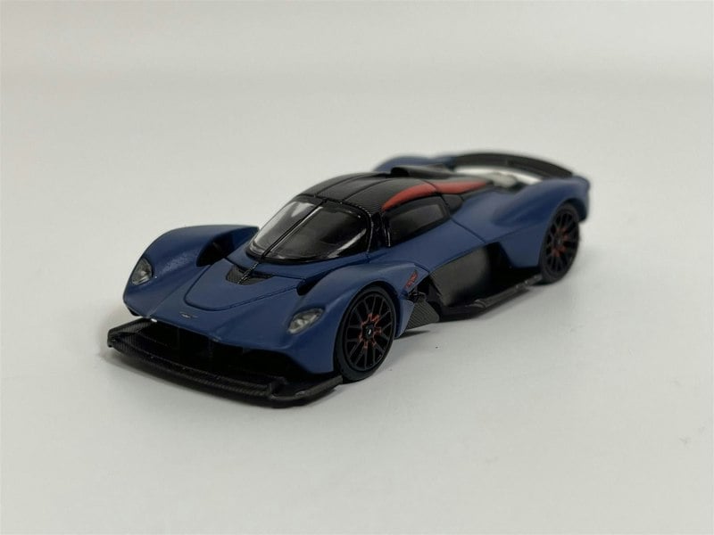 Pop Race Aston Martin Valkyrie Satin Marina Blue 1:64 Scale Pop Race PR640096
