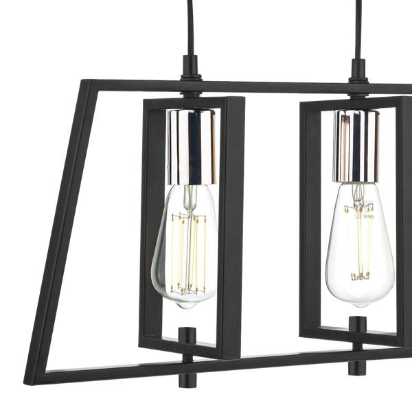 Pagazzi Lighting Celio 3 Light Matt Black Ceiling Bar