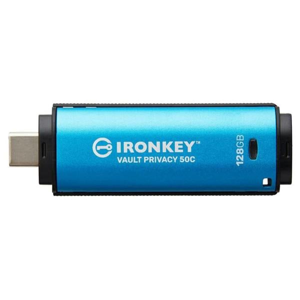 Kingston IronKey Vault Privacy 50 Type-C XTS AES Encrypted USB Flash Drive 128GB