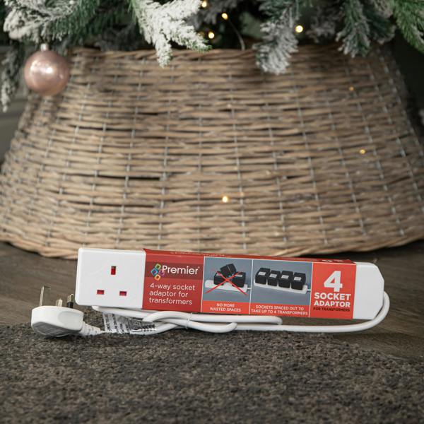 Samuel Alexander 4 Way Transformer Plug Extension Cable with 40cm Lead Wire