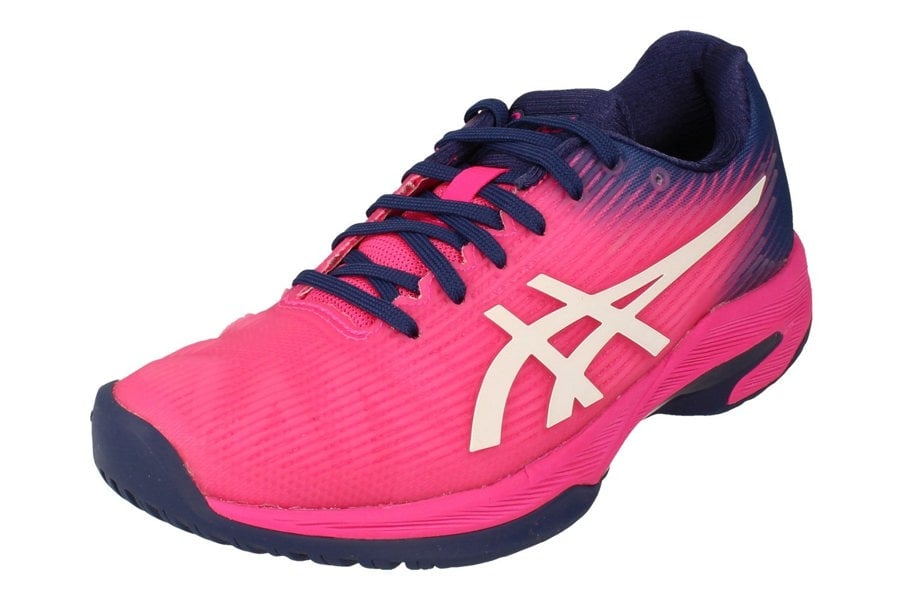 Asics Solution Speed Ff Womens Tennis Shoes 1042A002 Sneakers Trainers  700 - Pink Glo White 700 - Photo 0