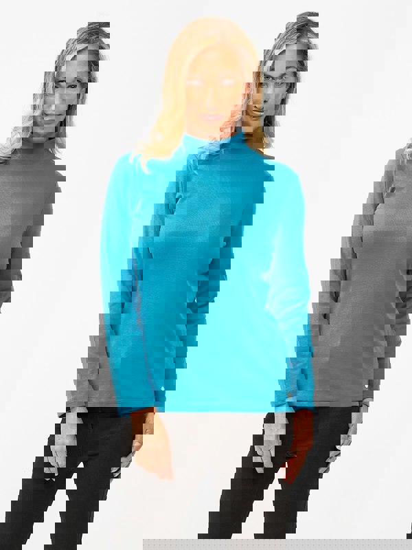 PennyPlain High Neck Top - Wedgewood