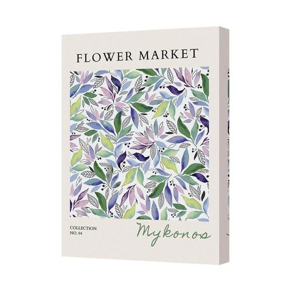 Benjamin Tate Design Flower Market Mykonos Canvas Art Print Gallery Wrapped UK