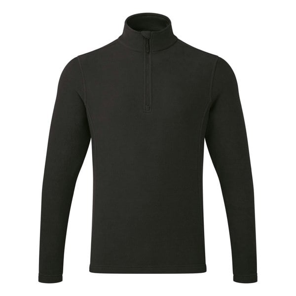 Premier Unisex Adult Recyclight Quarter Zip Fleece - Black