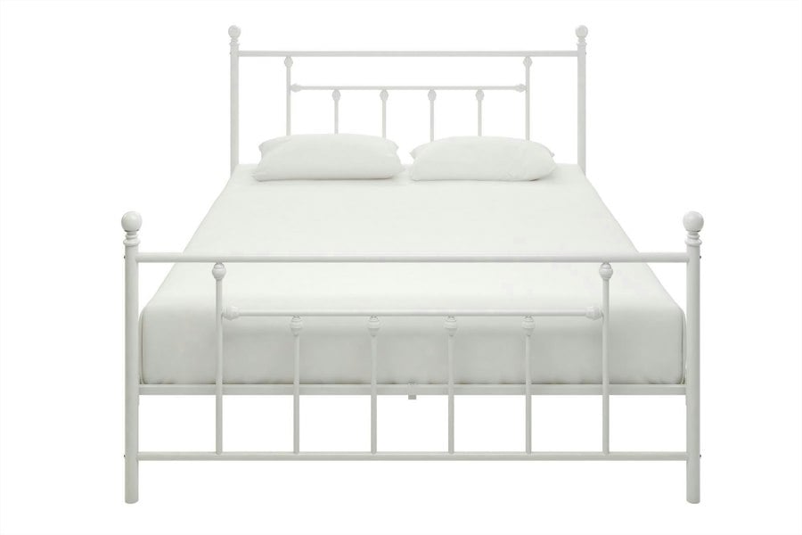 Dorel Home Manila Metal Bed White - King Size