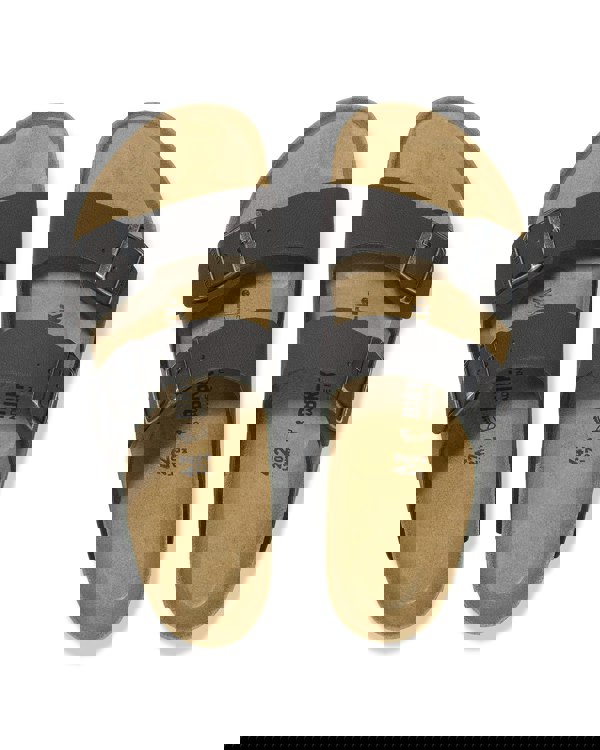 Birkenstock Arizona Birkibuc Mens Sandals Velvet Grey - CHO - Designer Mens Sandals