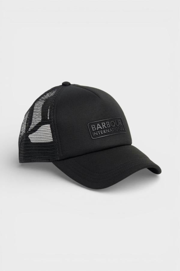 Barbour International Heli Trucker Mens Cap Black