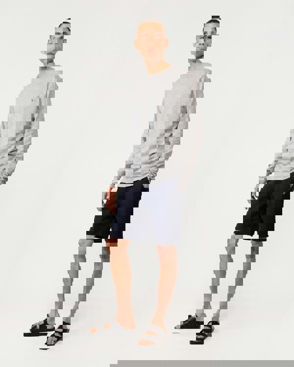 GANT Regular Fit Shield Logo Sweat Shorts - 433 Evening Blue