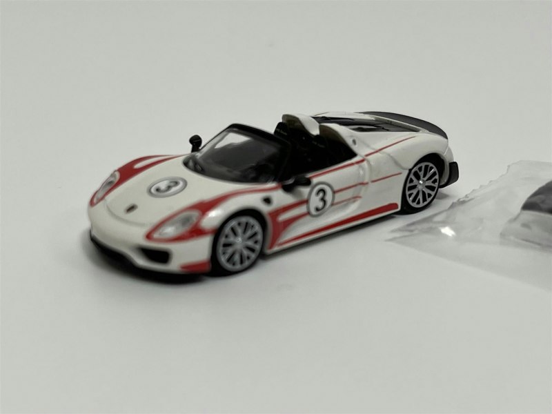 Minichamps Porsche 918 Spyder Salzburg Racing Design 2013 White With Red Stripes 2013 1:87 Minichamps 870062137