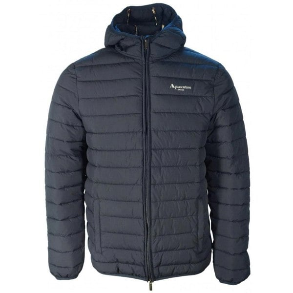 Aquascutum Mens Active Hooded Jacket - Navy Blue