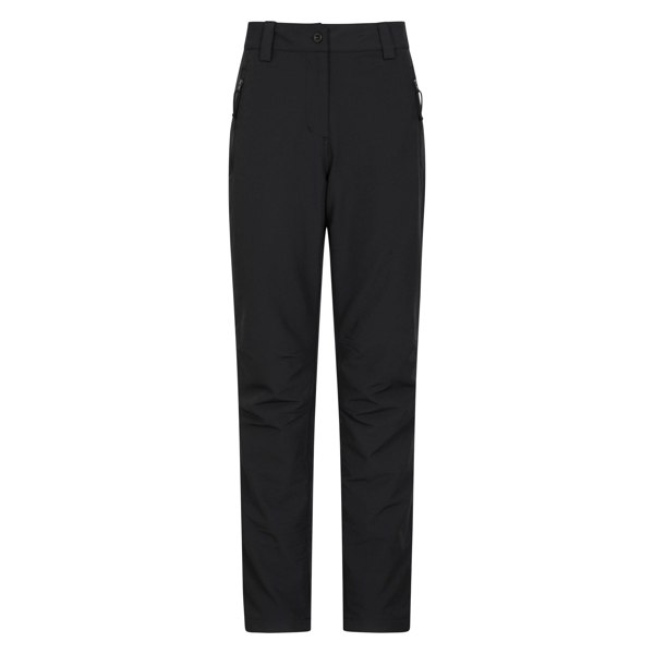 Mountain Warehouse Women's Arctic II Stretch Fleece Lined Regular Trousers - Black