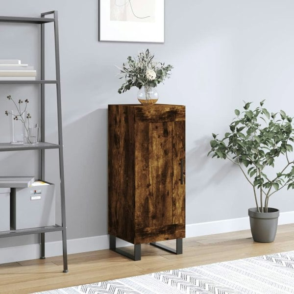 Berkfield Sideboard Smoked Oak 34.5x34x90 cm Engineered Wood