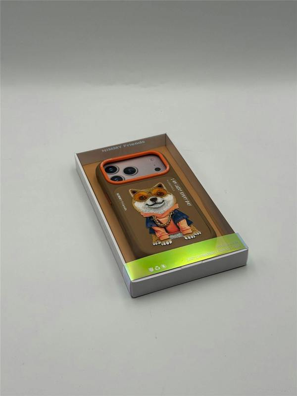 Nimmy Friends Nimmy Glasses Cool Dog Case with MagSafe for iPhone 17 Pro 6.3" Brown Orange - N-YJ-IP17-PRO-012-A