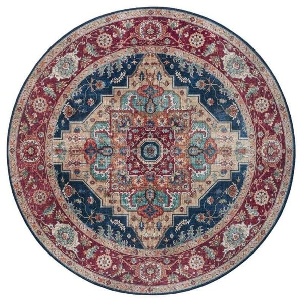 The Rugs Vintage Medallion Rug – Classic Multicolour Design
