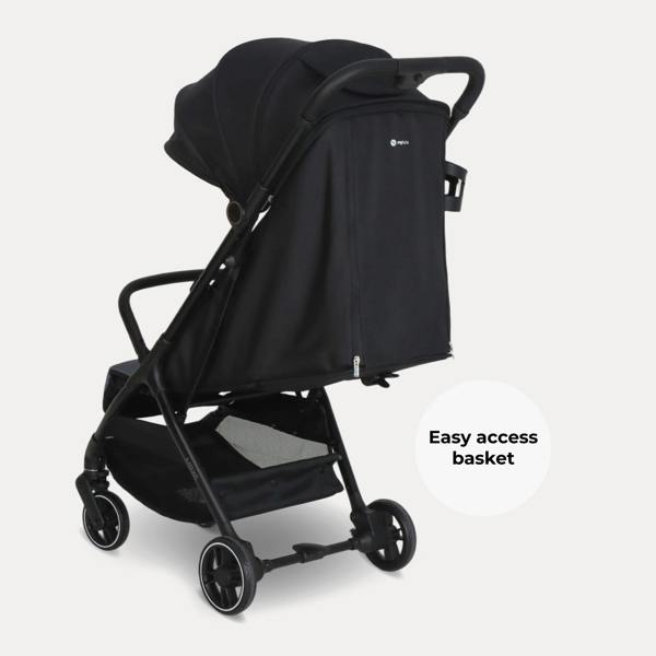 My Babiie MBX6 Compact Stroller - Black / Grey