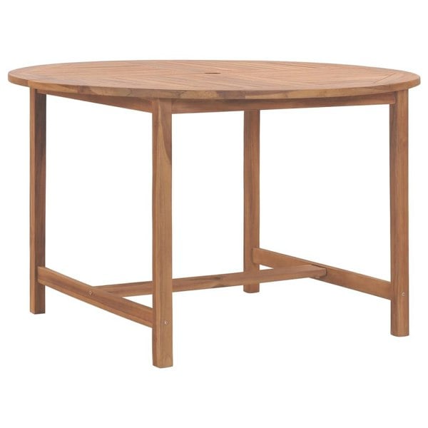 Berkfield Garden Dining Table 110x75 cm Solid Wood Teak