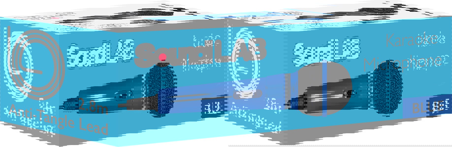 Mr Entertainer Blue Plastic Microphone 3.5mm