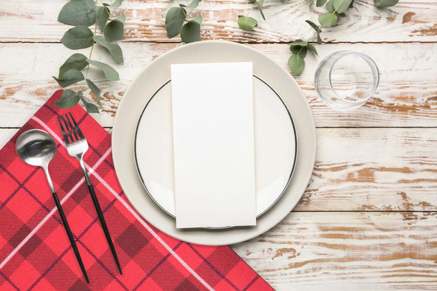 Smart Living Decorative Reversible Robin Print Cotton Table Placemats - Set of 4(49cm x 32cm)