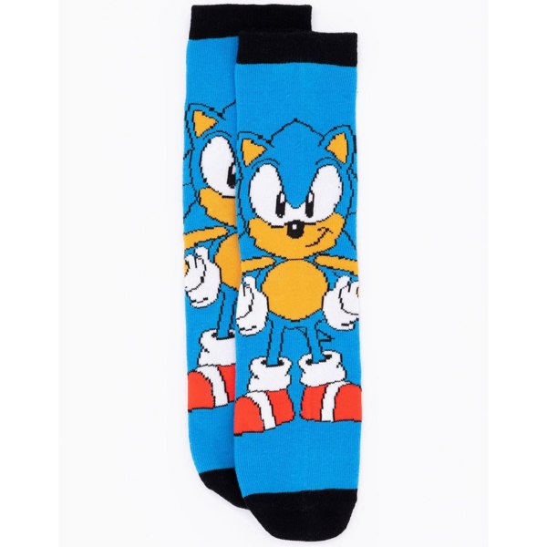 Sonic The Hedgehog Unisex Adult Socks (Pack of 3) - Blue/Black/Grey