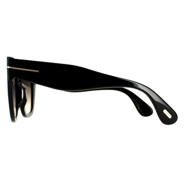 Tom Ford Sunglasses FT0940 Cara 01B Shiny Black Smoke Grey Gradient