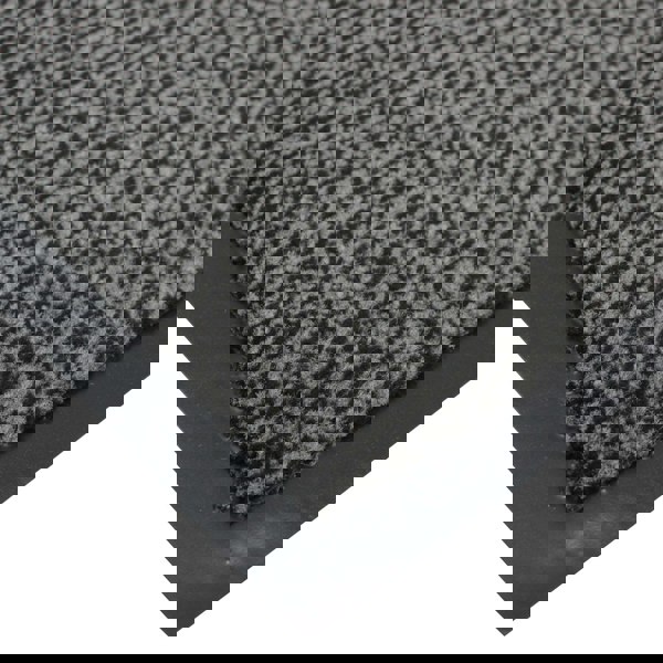 JVL Heavy Duty Commodore Backed Barrier Door Floor Mat, Grey, 40x60cm