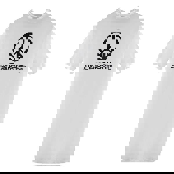 Moschino Love Moschino Peace Logo White T-Shirt