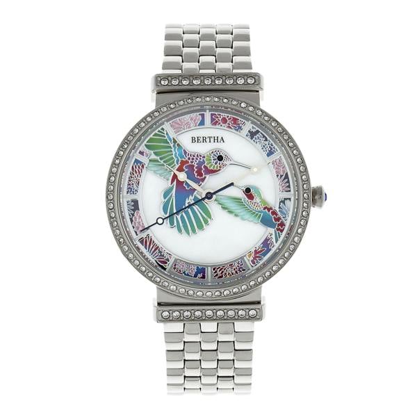 Bertha Emily Mother-Of-Pearl Bracelet Watch - Silver - BTHBR7801