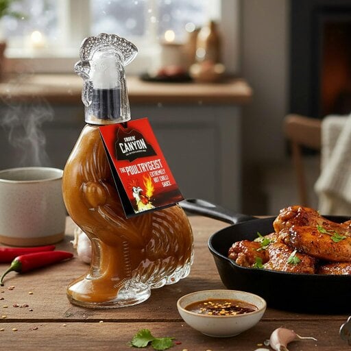 The Poultrygeist Jalapeno and Ghost Pepper Hot Sauce Gift
