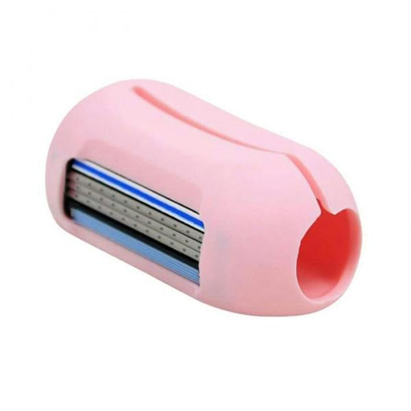 Aquarius 2-in-1 Finger Shaver Mini Razor Pink Portable Travel Ladies Trimmer