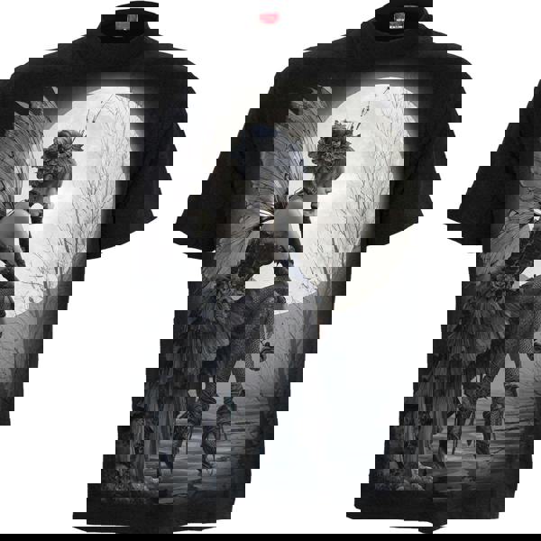 REFLECTIONS - Front Print T-Shirt Black