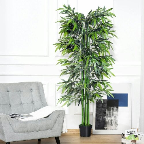 Wyld Haus Marifa Artificial Bamboo Style Tree In Pot For Interior Planters And Office Spaces