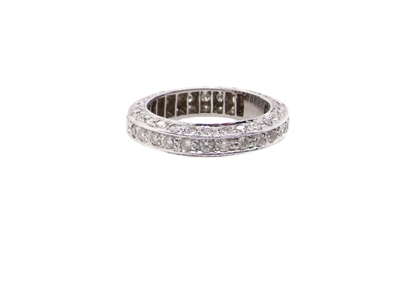 Vintage Tom An 18ct White Gold Diamond Eternity Ring