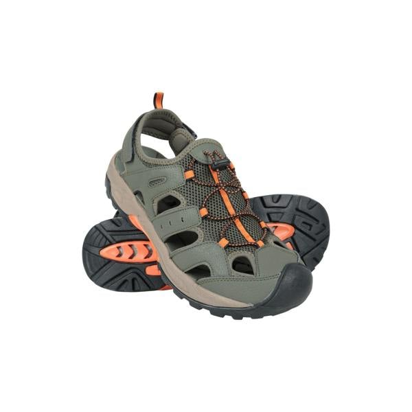 Mountain Warehouse Mens Rift Drainage Sandals - Khaki Green - 