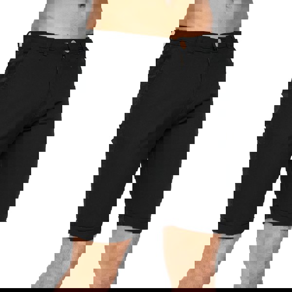 Crosshatch Mens Sinwood Chino Shorts - Black