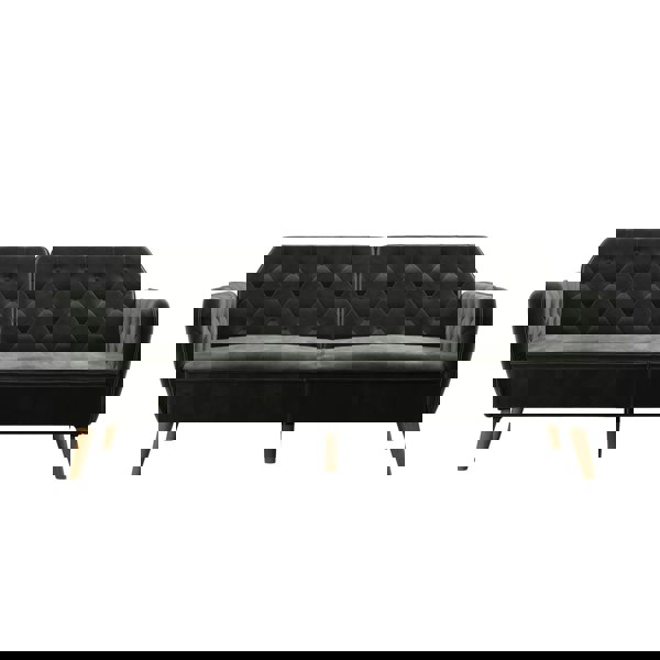 Dorel Home Tallulah Sofa Bed with Memory Foam in Velvet Grey