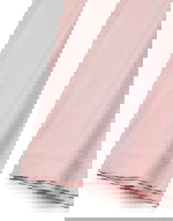 Disney Womens Pink Linear Cropped Short Sleeved T-Shirt