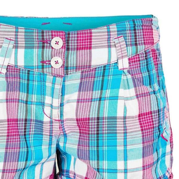 Puma Womens/Ladies Cotton Plaid Shorts - Blue - 