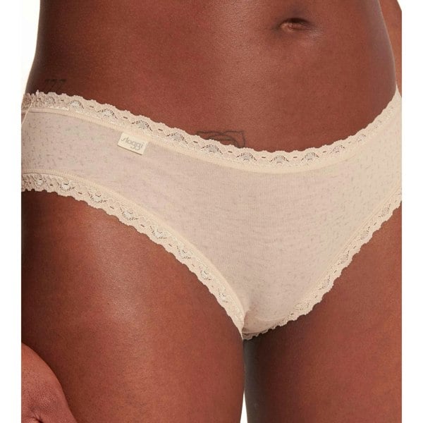 Sloggi 24/7 3-Pack Cotton Hipster Briefs, Cream/Purple/Red