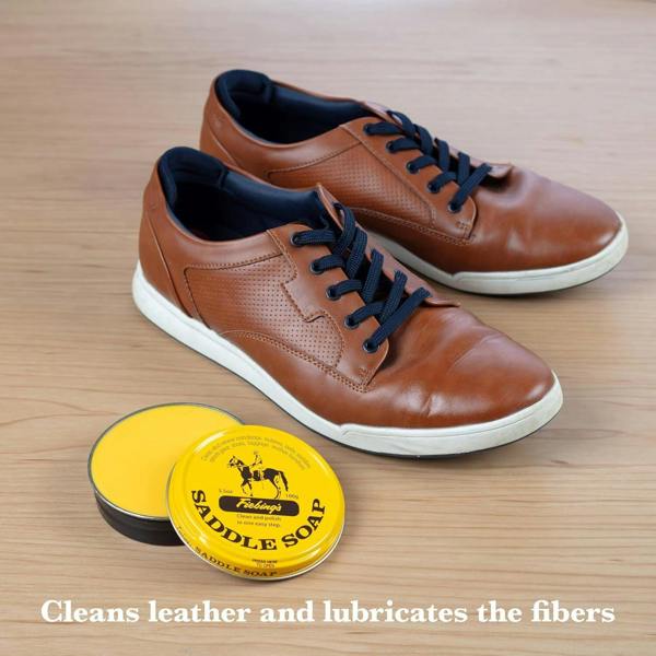 Fiebing's Saddle Soap Cleaner - Portable Leather Cleaning 3oz