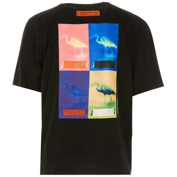 Heron Preston Multi Heron Censored T-Shirt - Black