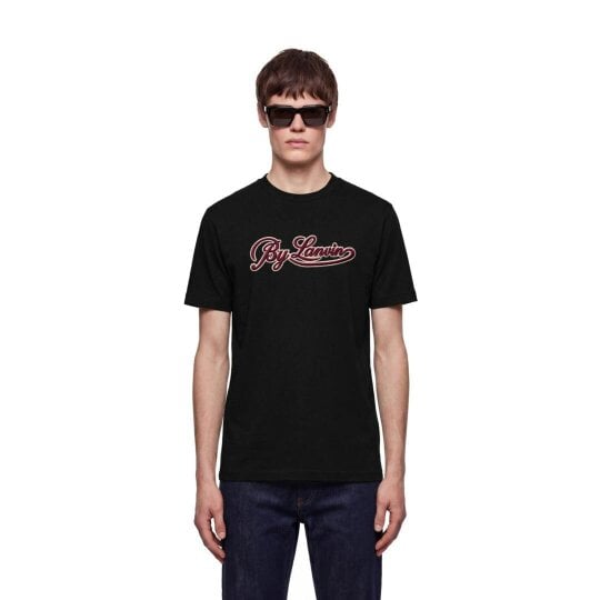 By Lanvin Script Logo Black T-Shirt