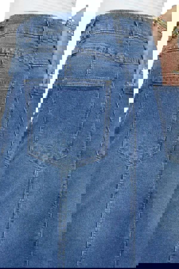 Paulo Due Women's Panelled Denim A Line Skirt