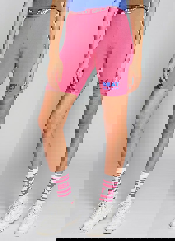 Beat Girlz Club Flip Cycle Short - Shocking Pink
